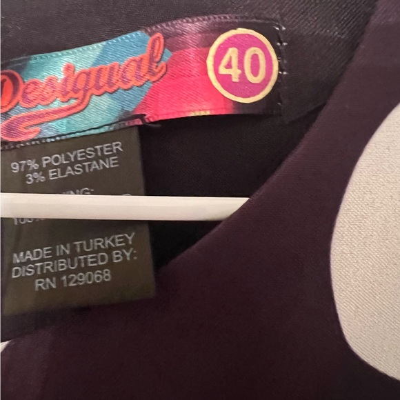 DESIGUAL 🌺 Woman Polka Dot & Floral Dess size 10 - Picture 5 of 12